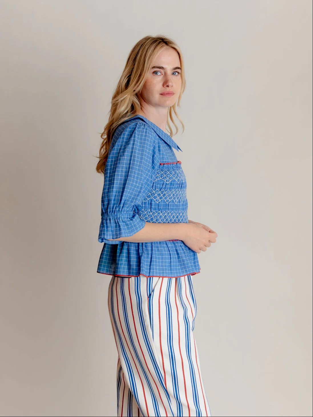 Arles Top in Gentle Blue - Image 2