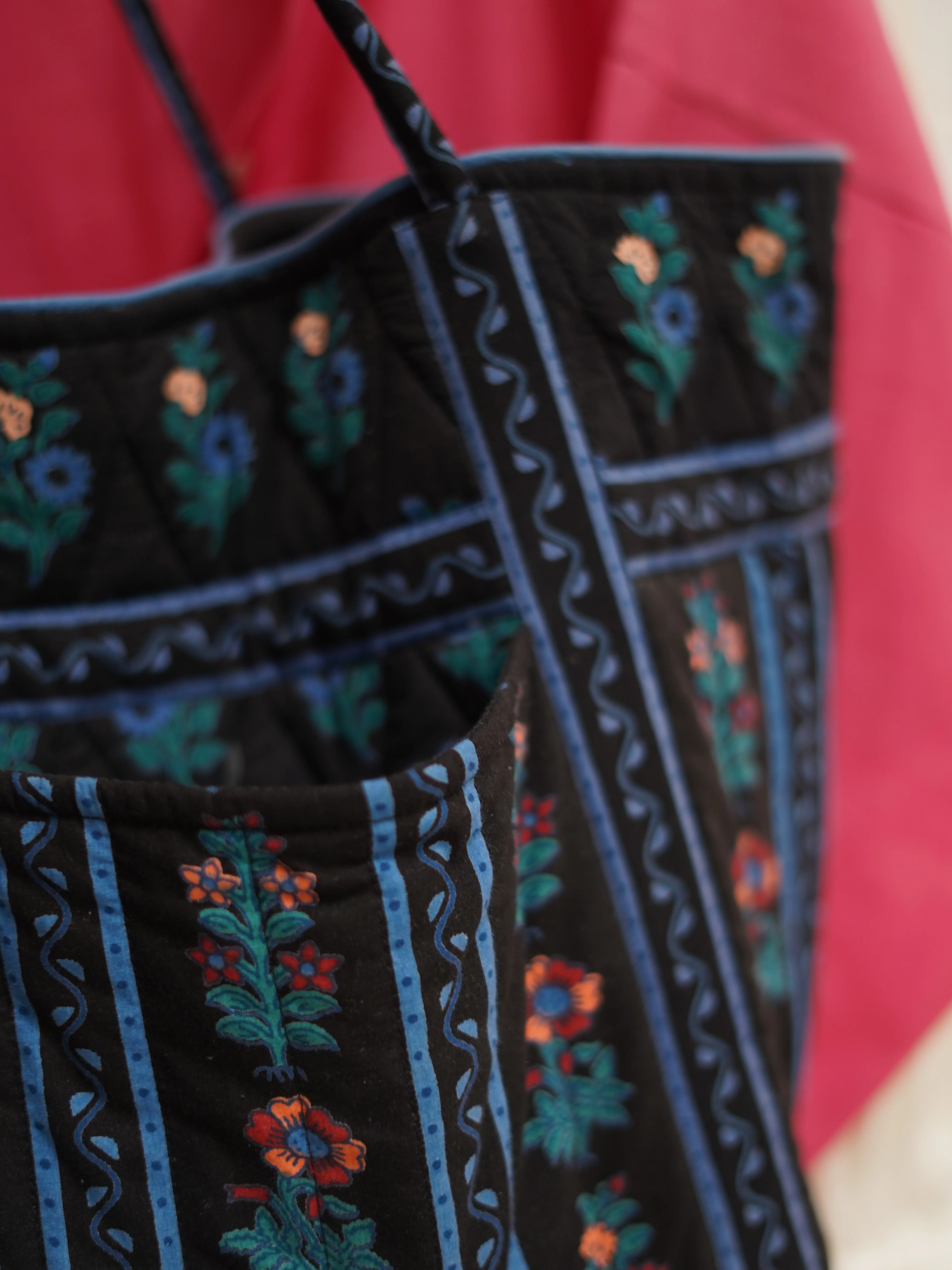 Basket Bag in Winter Sunflower - Image 3