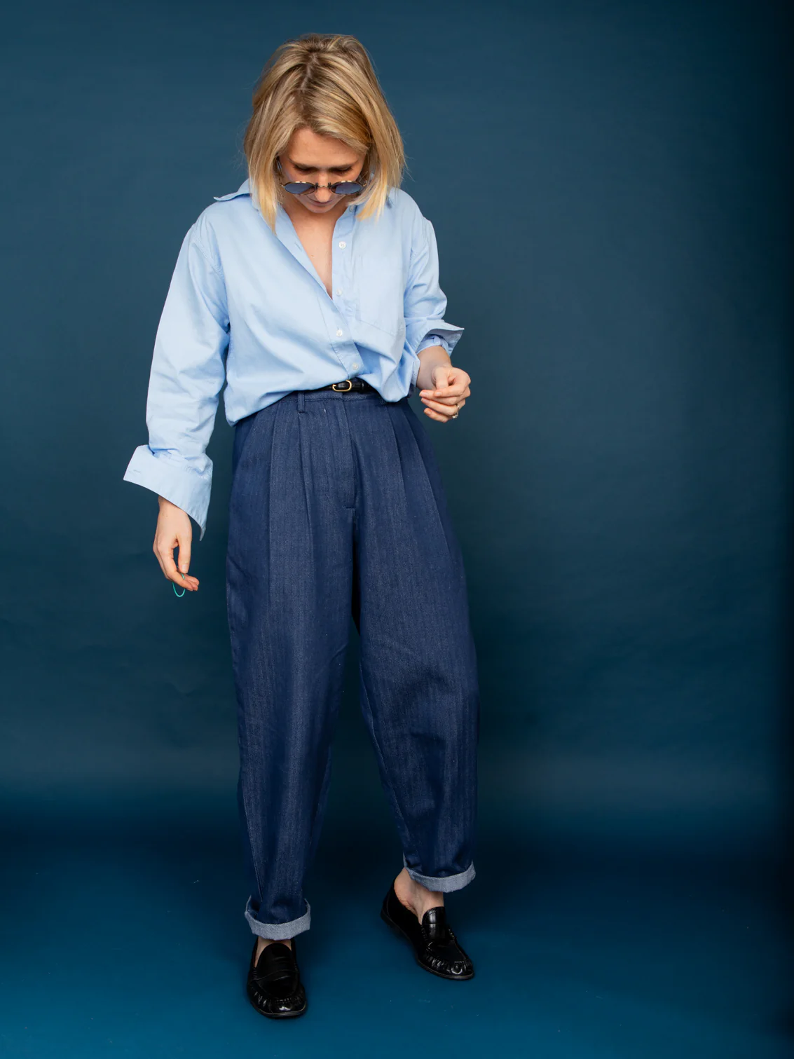 Betty Trousers in Indigo Denim Twill