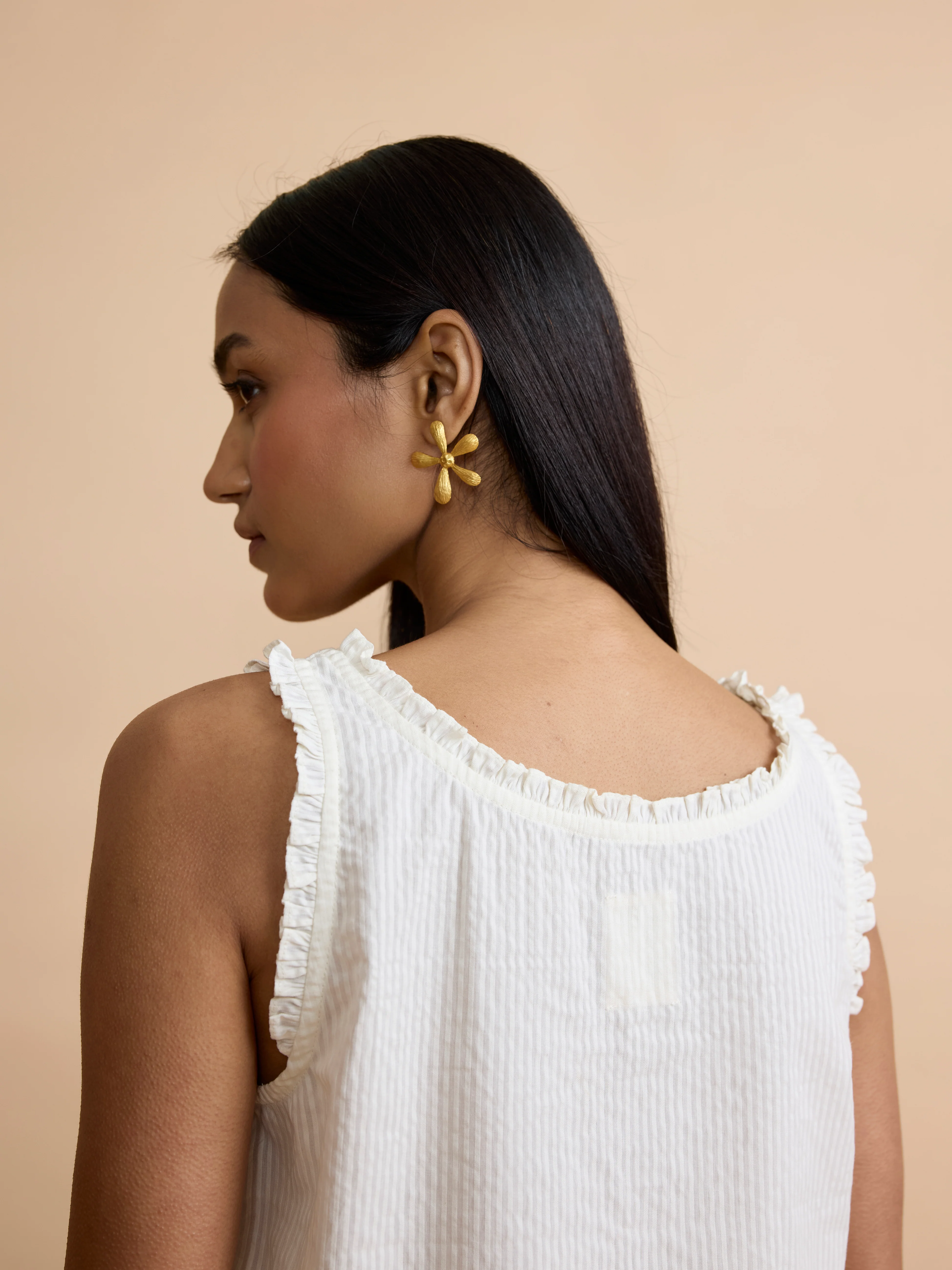 Larkin Top in Ivory White - Image 2