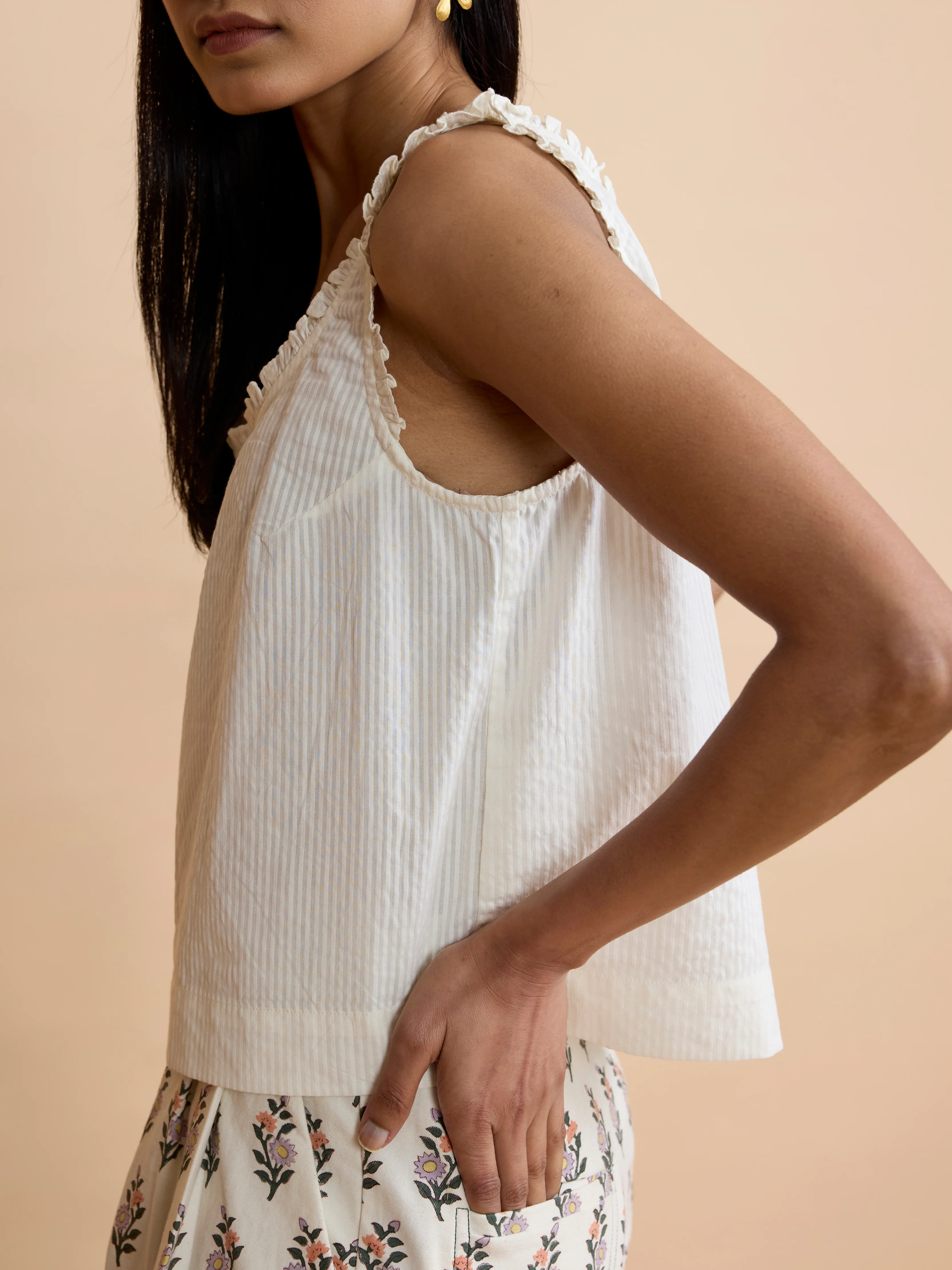 Larkin Top in Ivory White - Image 3