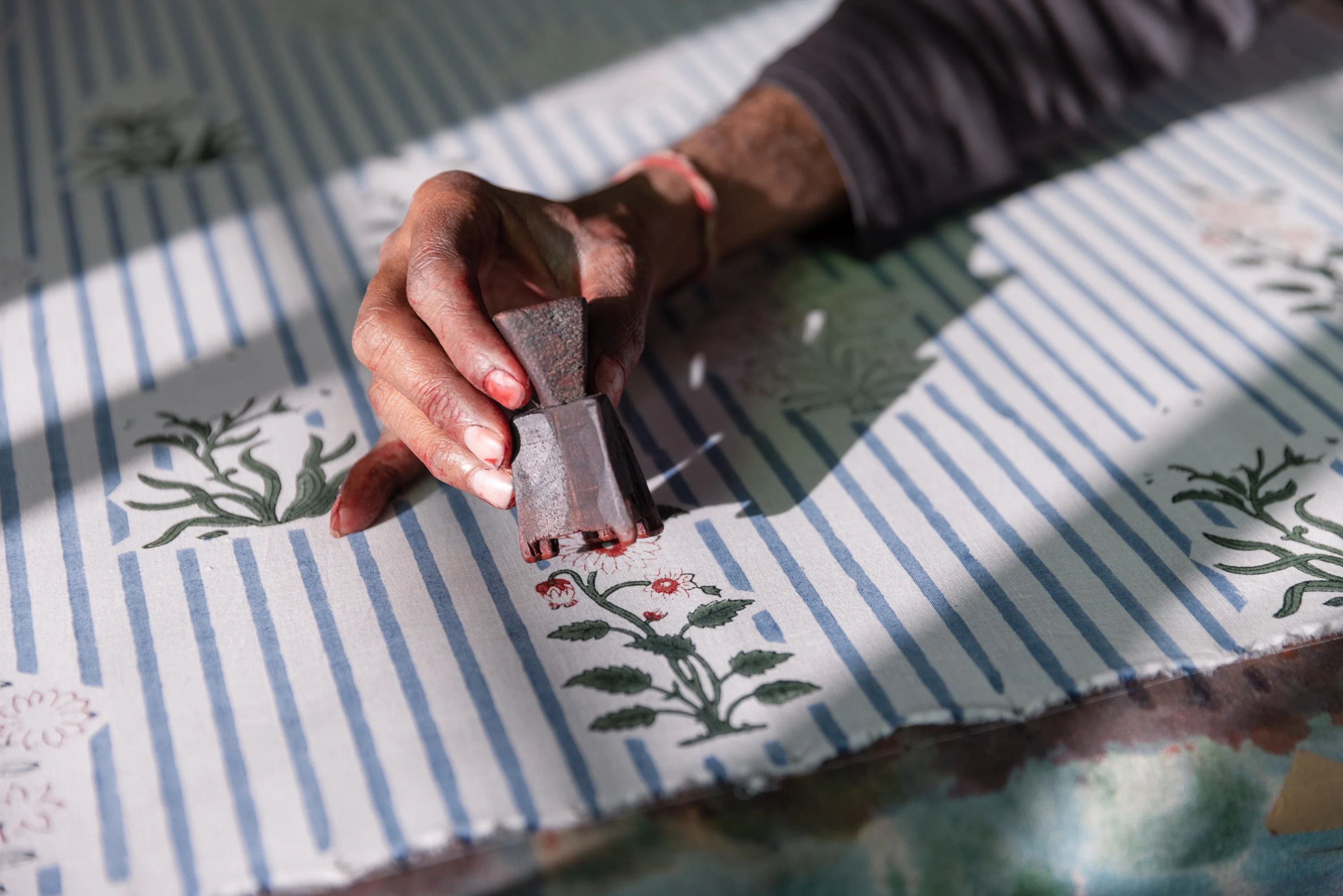 Pillowcases in Blush Jodhpur Stripe (pair) - Image 3